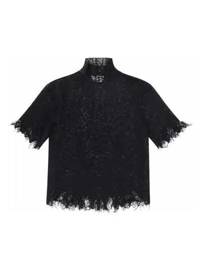 ALEXANDER MCQUEEN T-SHIRT AND BLACK POLE