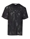 Alexander Mcqueen Alexander Mc Queen Charcoal Black Cotton T Shirt In Black