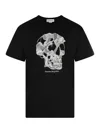 ALEXANDER MCQUEEN BLACK COTTON T-SHIRT