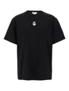 Alexander Mcqueen Mcqueen Flocked 'skull' T Shirt