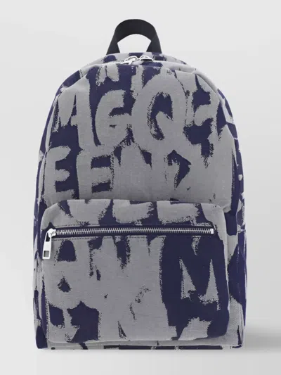 Alexander Mcqueen Camo Pattern Backpack Zip Pockets