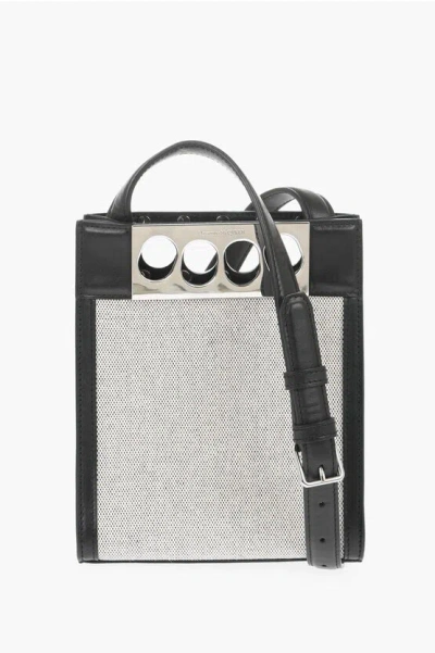 Alexander Mcqueen Canvas And Leather Shoulder Bag