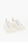 Alexander Mcqueen Canvas Lace-up Sneakers With Chunky Sole In White