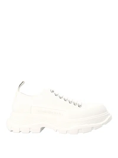 Alexander Mcqueen Canvas Sack Sneakers In Blanco
