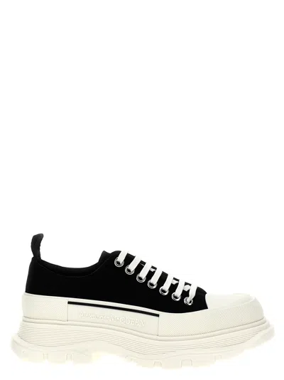 Alexander Mcqueen Canvas Sack Sneakers White/black