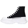 Alexander Mcqueen Alexander Mc Queen Black Canvas Tread Slick Boots In Black