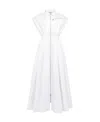 Alexander Mcqueen Hemdkleid Aus Baumwolle In White