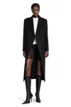 Alexander Mcqueen Cappotto Doppiopetto In Feltro Di Lana In Gold