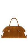 Alexander Mcqueen Farringdon Maxi Handbag Structured Shape In Brown