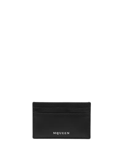 Alexander Mcqueen Card Case In Black