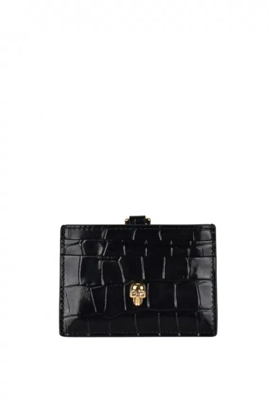 Alexander Mcqueen Card Holder In Black