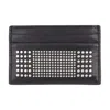 Alexander Mcqueen Black Leather Card Holder In Black