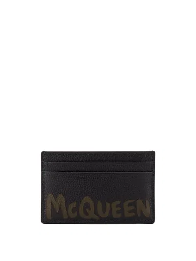 Alexander Mcqueen Card Holder In Black