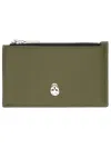 Alexander Mcqueen Logo Zip Wallet Card Slots In Green