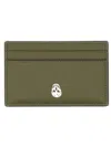 Alexander Mcqueen Card Holder "skull" In Gray