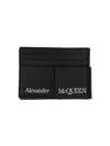 Alexander Mcqueen Card Holder With Logo In Black