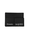 Alexander Mcqueen Men Card Holder With Logo In Black