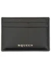 Alexander Mcqueen Card Holder With Logo In Black