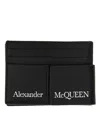 Alexander Mcqueen Card Holder With Logo In Black