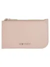 Alexander Mcqueen Logo Embossed Card Holder In Pink