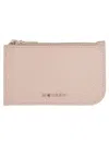Alexander Mcqueen Logo Embossed Card Holder In Pink