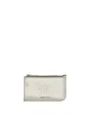 Alexander Mcqueen Women's Card Holder With Logo In Silver