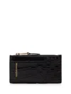 Alexander Mcqueen Card Holder With Zip Wallets Black
