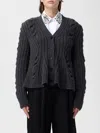Alexander Mcqueen Cardigan Mcqueen Woman Color Grey In Gray
