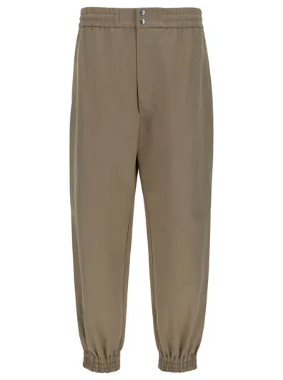 ALEXANDER MCQUEEN CARGO PANTS WITH ELASTIC WAISTBAND IN COTTON MAN
