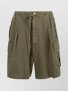Alexander Mcqueen Cargo Pocket Drawstring Waist Shorts
