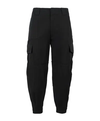 Alexander Mcqueen Cargo Pockets Militar Trousers In Black