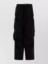 Alexander Mcqueen Cargo Trousers Featuring Pleats And Wide Leg