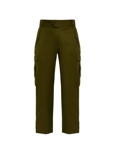 Alexander Mcqueen Cargo Trousers In Green