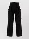 Alexander Mcqueen Cargo Trousers With Wide Leg And Drawstring