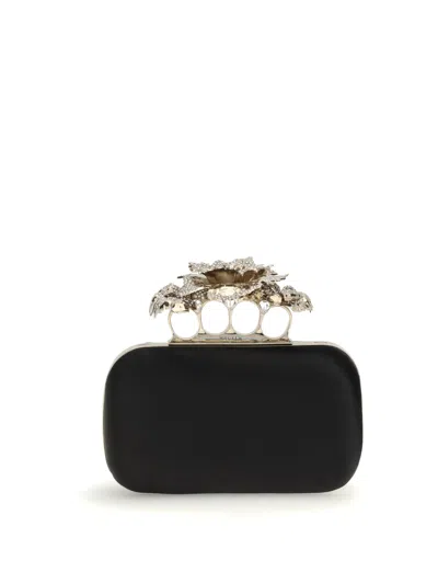 Alexander Mcqueen Carnation Knuckle Clutch