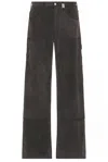 Alexander Mcqueen Carpenter Denim Trousers In Washed Charcoal