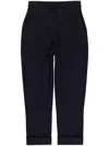Alexander Mcqueen Draped Trousers In Blue