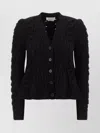 Alexander Mcqueen Wool And Cashmere Cable Cardigan Clothing In Black