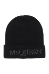 Alexander Mcqueen Wool And Cashmere Hat With Logo