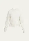 Alexander Mcqueen Corset Sweater In Ivory