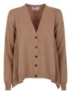 Alexander Mcqueen Vneck Knit Cardigan Long Sleeves In Blue