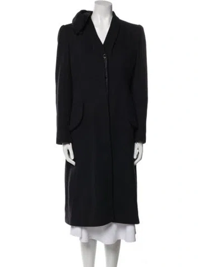 Pre-owned Alexander Mcqueen Cashmere Coat In Gray