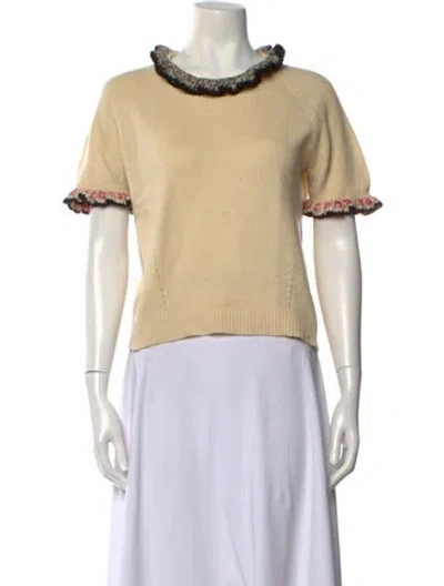 Pre-owned Alexander Mcqueen Cashmere Crew Neck Sweater