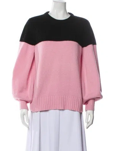 Pre-owned Alexander Mcqueen Cashmere Crew Neck Sweater In Pink