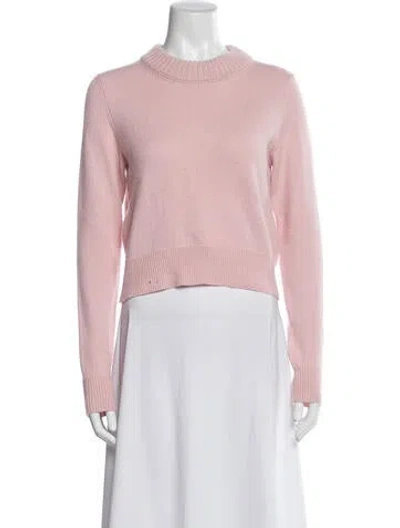 Pre-owned Alexander Mcqueen Cashmere Crew Neck Sweater In Pink