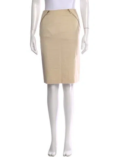 Pre-owned Alexander Mcqueen Cashmere Knee-length Skirt In Neutral