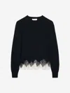 Alexander Mcqueen Alexander Mc Queen Black Ivory Wool Cashmere Cardigan In Black