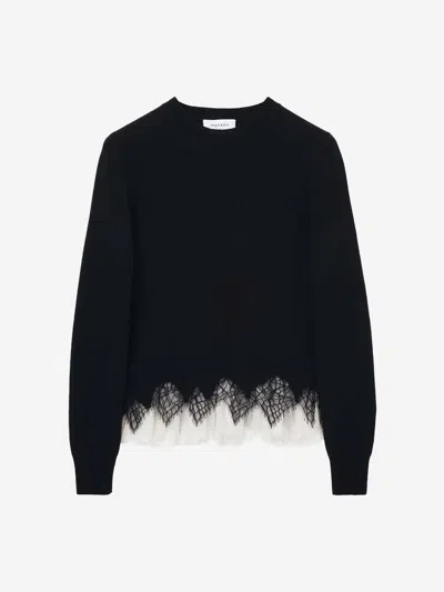 ALEXANDER MCQUEEN ALEXANDER MCQUEEN CASHMERE LACE SWEATER