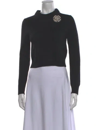 Pre-owned Alexander Mcqueen Cashmere Mock Neck Sweater In Gray