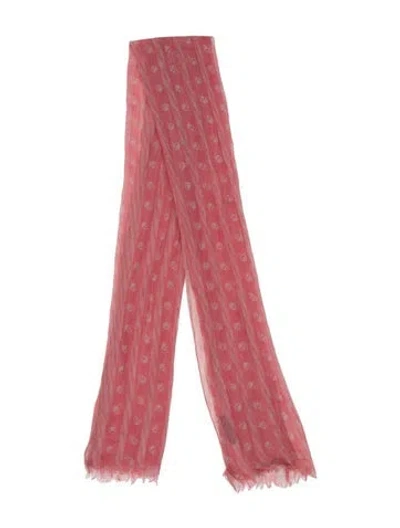 Pre-owned Alexander Mcqueen Cashmere Scarf In Red